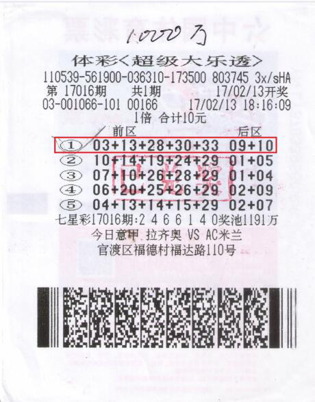 彩民机选10余年中1000万元 中奖谁也不告诉?